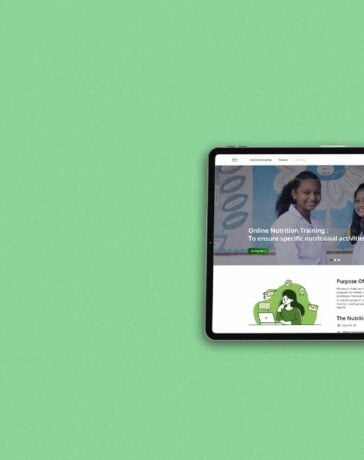 Nutrition e-Learning Platform Moblie and Tab Mockup View Banner