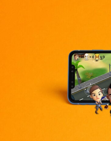 Treasure Wars Game Banner with Characters