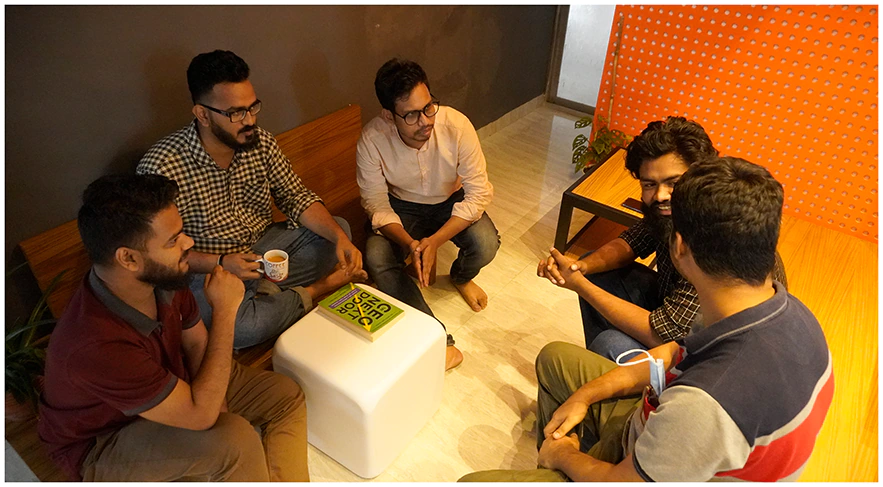 Riseup Labs Team Enjoying Tea